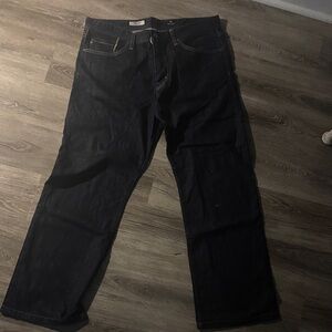 Men's Black AG Jeans the hero cut dark wash 36x32